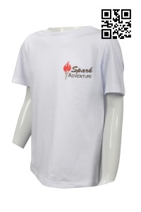 T679  設計個性logoT恤  供應團隊班tee  親子活動 野外訓練T恤 大量訂造T恤 T恤製衣廠     白色